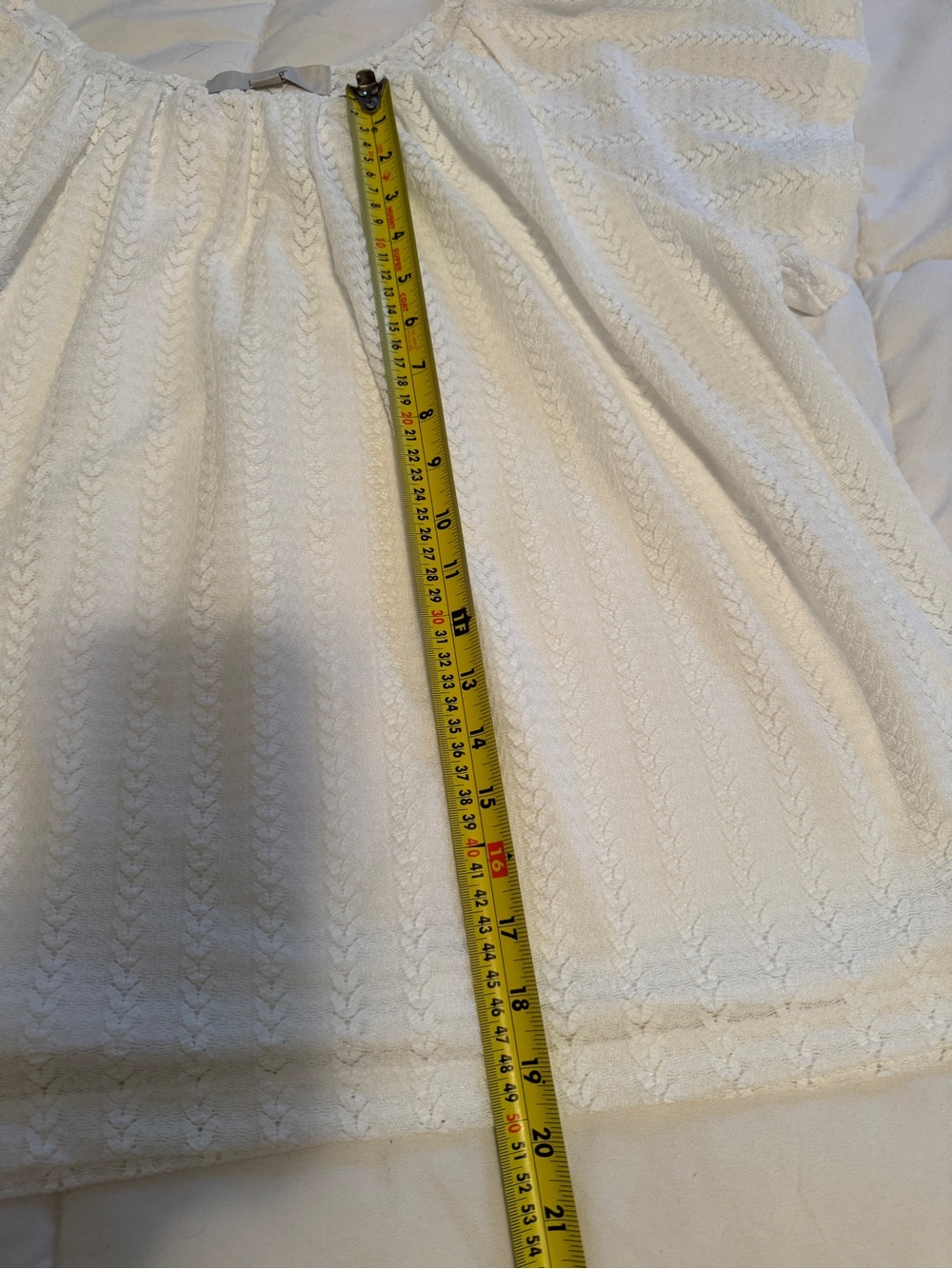 LOFT white Eyelet Blouse - Picture 7 of 8